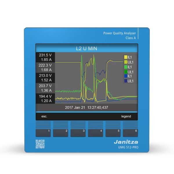 ⁦UMG512 PRO <br> רב מודד ונתח איכות חשמל Class A⁩ – תמונה ⁦3⁩