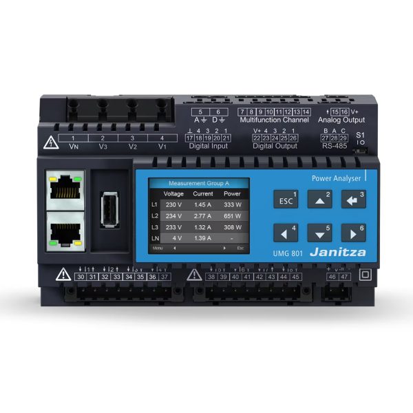 ⁦UMG 801 מבית JANITZA – מערכת מודולארית למדידה וניטור חשמל חכם⁩ – תמונה ⁦3⁩