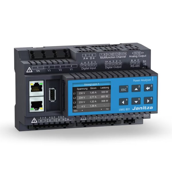 ⁦UMG 801 מבית JANITZA – מערכת מודולארית למדידה וניטור חשמל חכם⁩ – תמונה ⁦2⁩